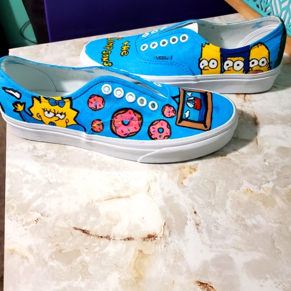 Custom Handpainted Simpsons Vans